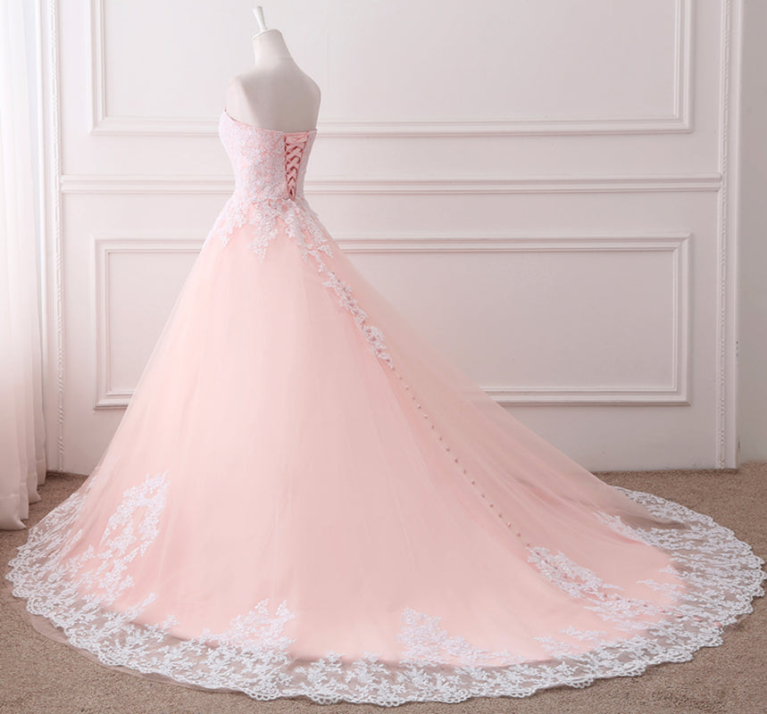 Pink White Elven Bridal Gown by FireflyPath on DeviantArt