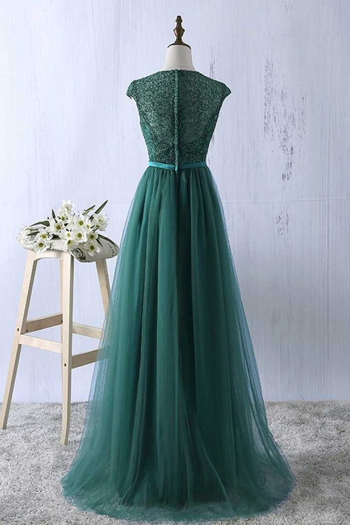Pretty Green Prom Dresses , Tulle A-line Simple Bridesmaid Dresses, Lovely Formal Dresses Pretty Green Prom Dresses , Tulle A-line Simple Bridesmaid Dresses, Lovely Formal Dresses