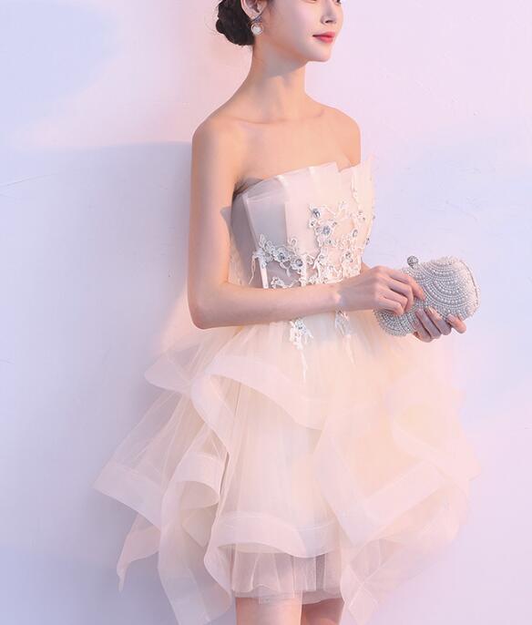 Lovely Tulle Short Party Dress, Cute Teen Junior Prom Dress – Cutedressy Lovely Tulle Short Party Dress, Cute Teen Junior Prom Dress – Cutedressy
