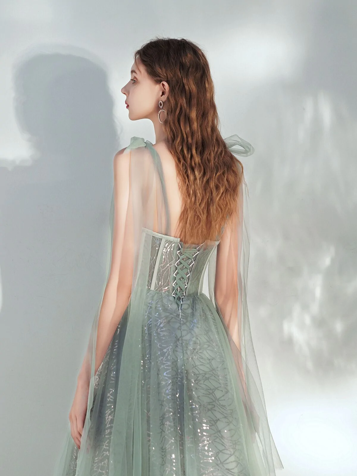 Cute Green Tulle Sweetheart Tea Length Prom Dress, Green Teen Length H Cutedressy Cute Green Tulle Sweetheart Tea Length Prom Dress, Green Teen Length H Cutedressy