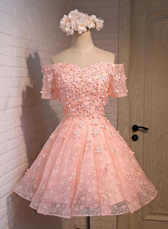 light pink short party dress
