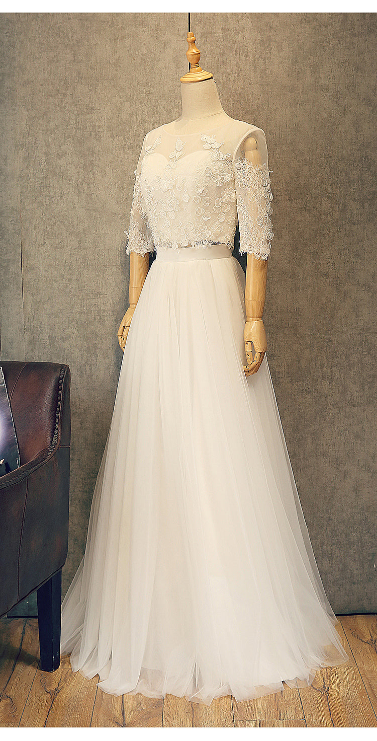 white two piece party dress One Sleeve Ruched Two Piece Maxi Dress White