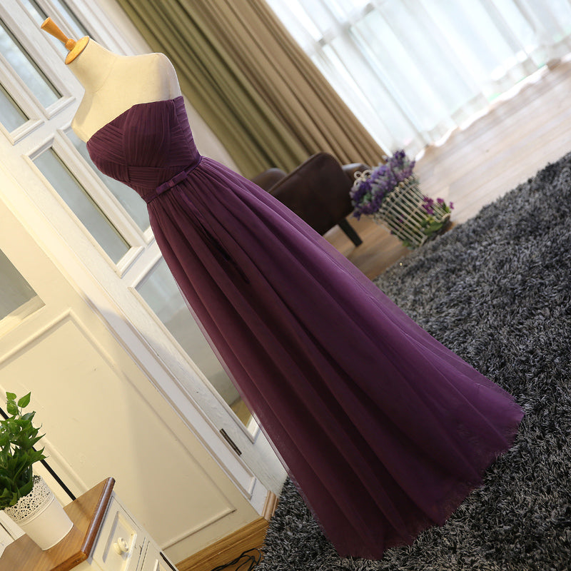 Dark Purple Tulle Long Formal Dress, Grape Party Dress , Party Dress Cutedressy Dark Purple Tulle Long Formal Dress, Grape Party Dress , Party Dress Cutedressy