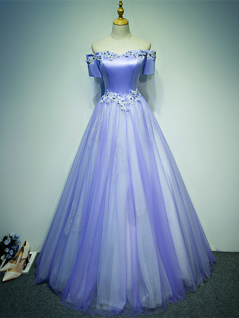 Vendela Off Shoulder Maxi Dress Light Purple