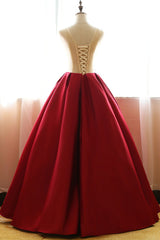 Red Rose Applique Ball Gowns, Beautiful Red Formal Gowns , Red Handmade Party Dresses