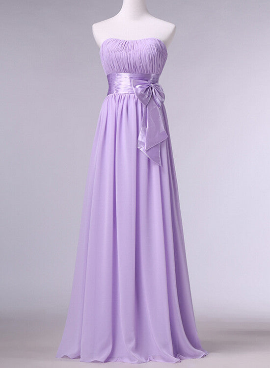 Beautiful Lavender Mismatch Chiffon Simple Bridesmaid Dress , Simple Party Dress, Evening Dress 2018