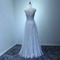 Light Grey Wedding Party Dress , Charming Formal Gown