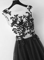short black and white party dresses Black And White Short Homecoming Dress With Sleeves - $57.4776 #S1744