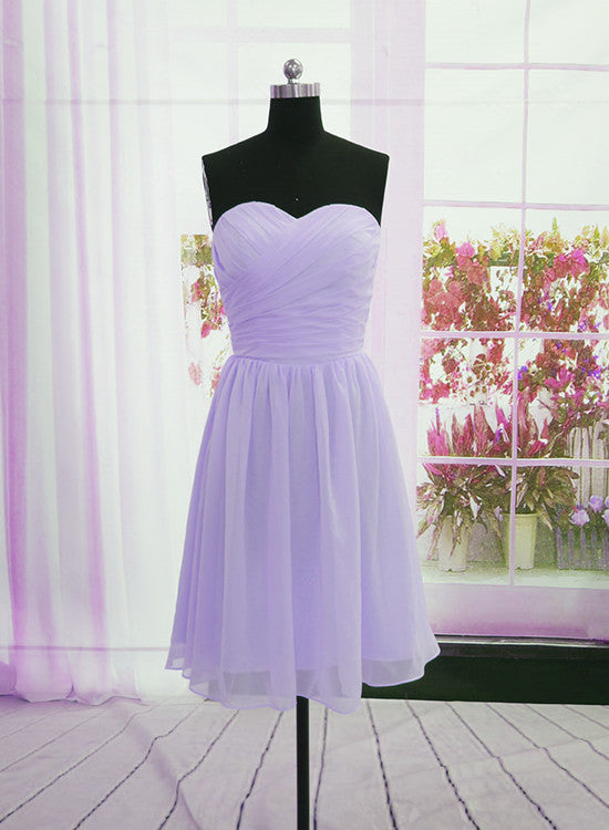 light purple chiffon party dress
