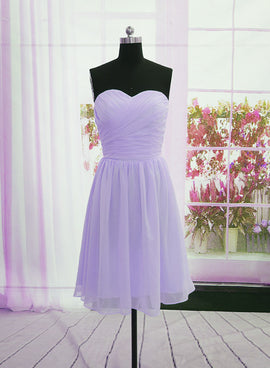 light purple chiffon party dress