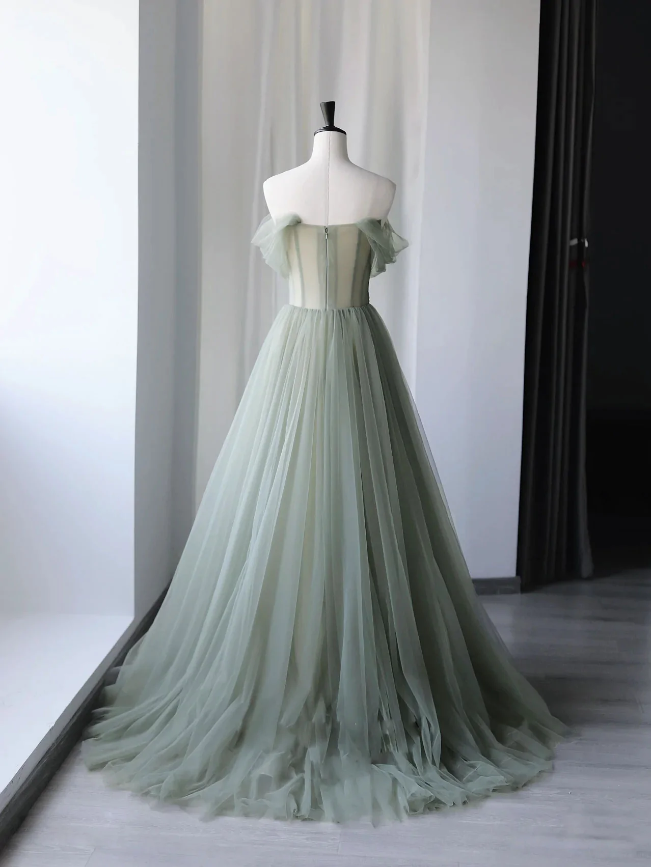 light green formal dress for wedding Semi-Formal Sage Green Dress for Wedding Guest