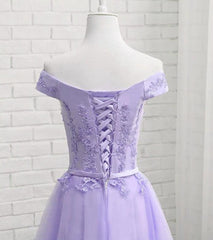 Charming Lavender Sweetheart Knee Length Homecomin Dress, Short Prom Dress