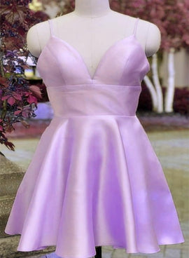 lavender short party dress