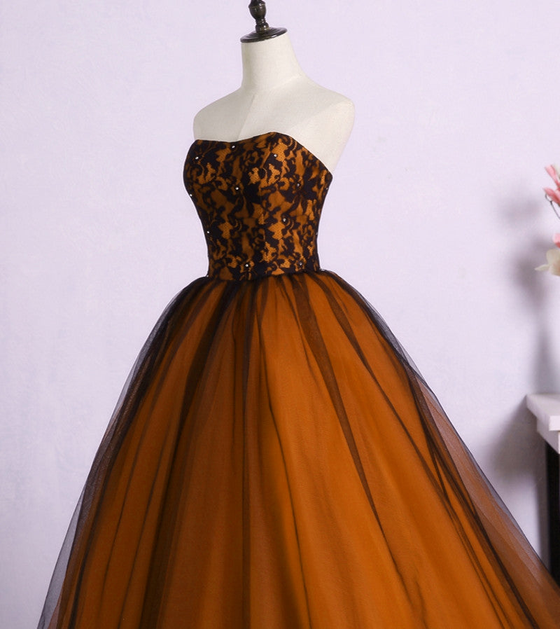 Stunning Ball Gown Blue A-Line Tulle Beads Long Sweet 16 Dresses