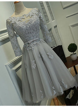 grey short prom dress 2020
