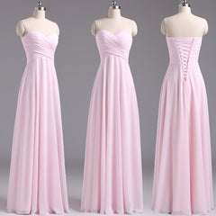 Pink Bridesmaid Dresses, Lovely Bridesmaid Dresses, Long Formal Gowns