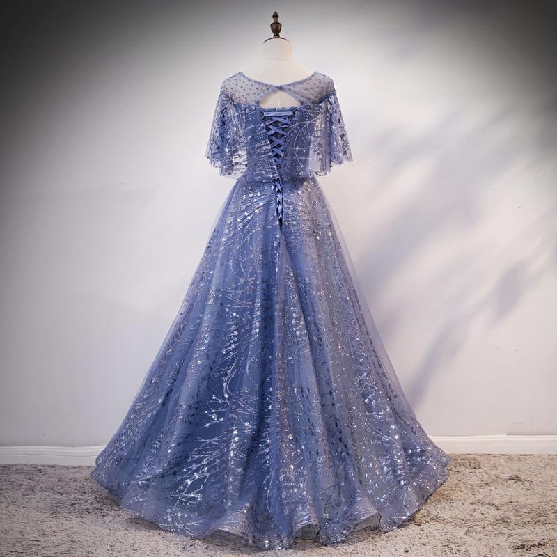 Blue Elegant A-line Long Prom Dress, Blue Evening Gown Graduation Dres – Cutedressy Blue Elegant A-line Long Prom Dress, Blue Evening Gown Graduation Dres – Cutedressy