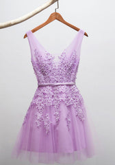 Cute Tulle and Lace Applique Homecoming Dresses, Lovely Party Dress, Cute Formal Dress